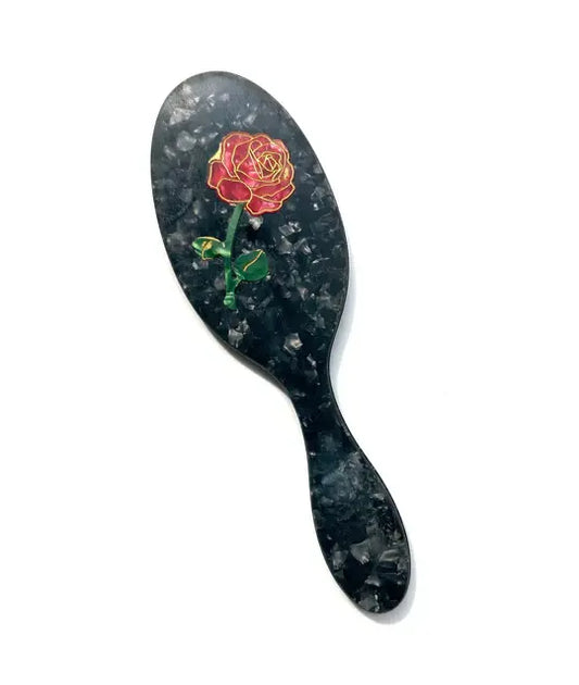 Hand Painted Compact Brush | Rose Stem