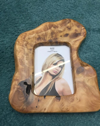 Root Wood Live Edge Picture Frame | 5x7