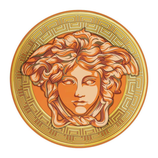 Versace Medusa Amplified Orange Coin Service Plate | 13in