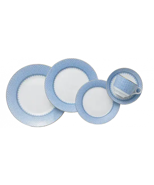 Mottahedeh Cornflower Lace Place Setting | 5pc