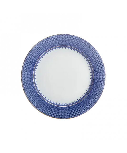 Mottahedeh Blue Lace Bread + Butter Plate | 7in