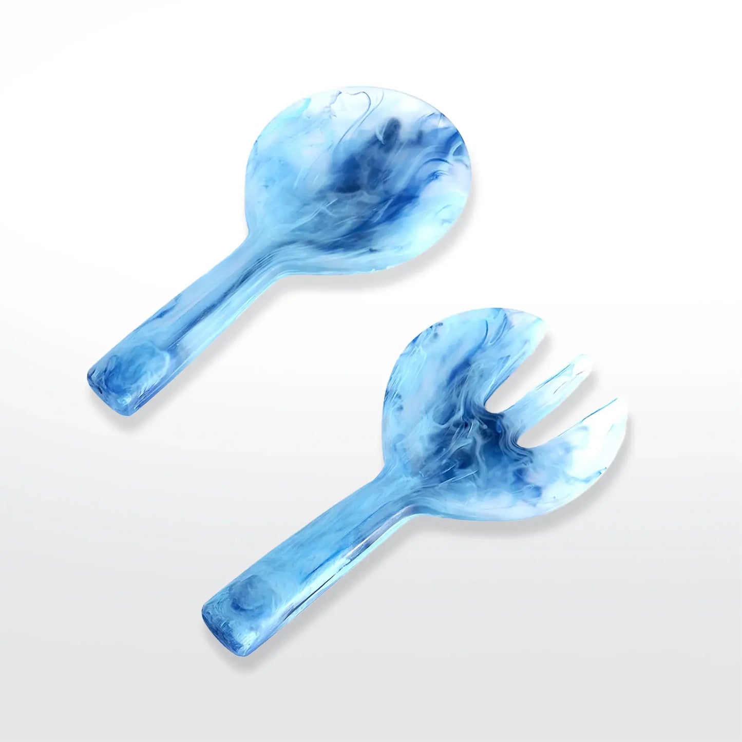 Jumbo Servers Pair | Blue Swirl