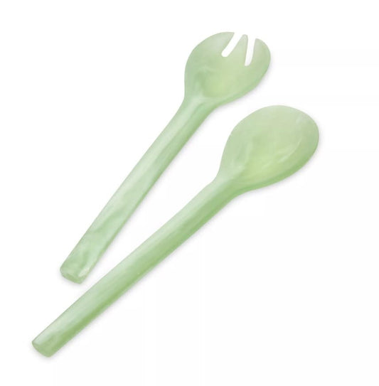Resinware Handcrafted Salad Server Set | Everyday 11in