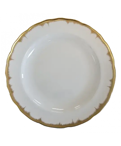 Mottahedeh Chelsea  Feather Gold Dinner Plate | 10in