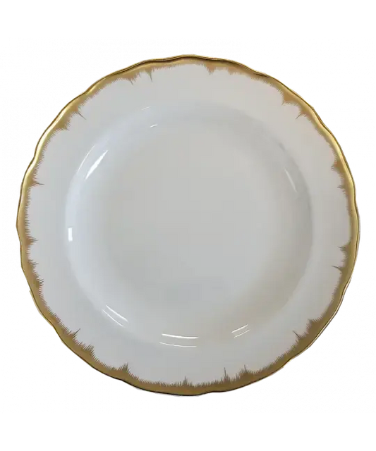 Mottahedeh Chelsea  Feather Gold Dinner Plate | 10in