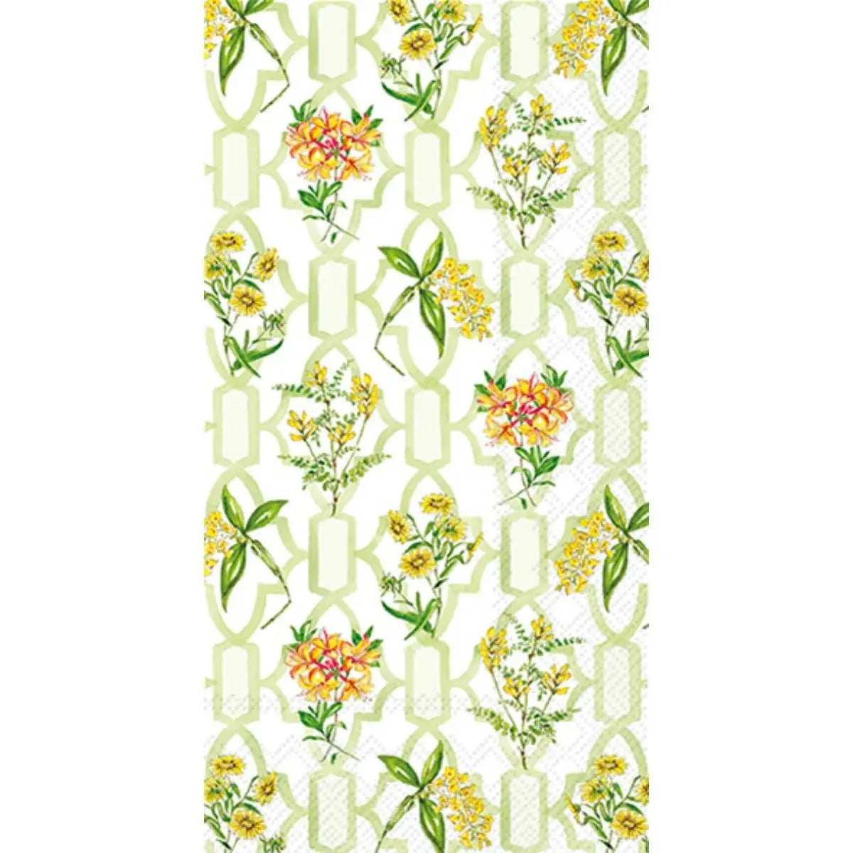 Green Trellis Guest Towels