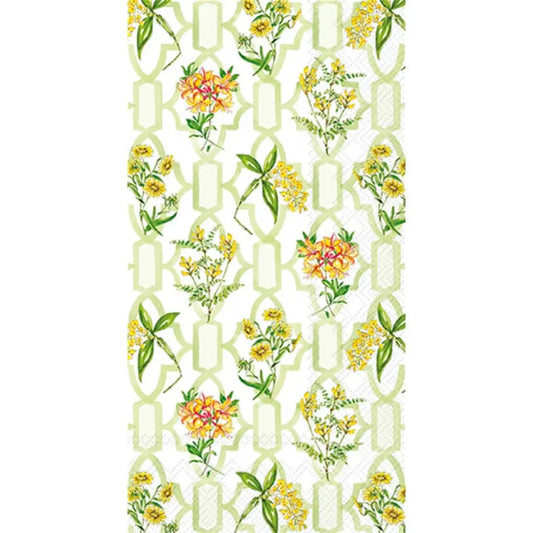 Green Trellis Guest Towels