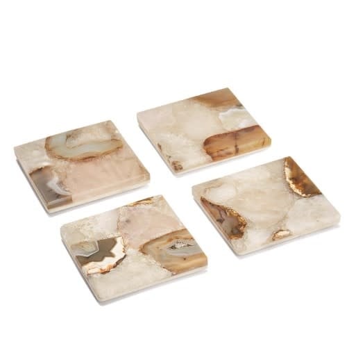Agate Coasters S/4