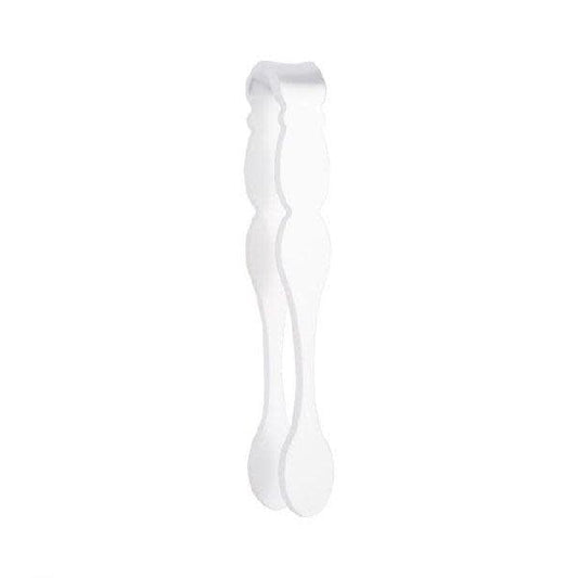 Sabre Paris Honorine Acrylic Tongs | 4.75in White