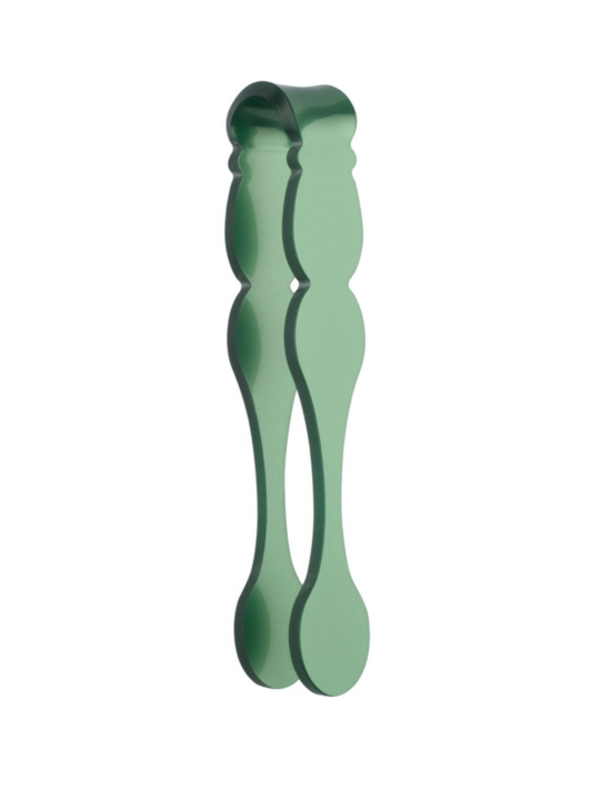 Sabre Paris Honorine Acrylic Tongs | 4.75in Garden Green
