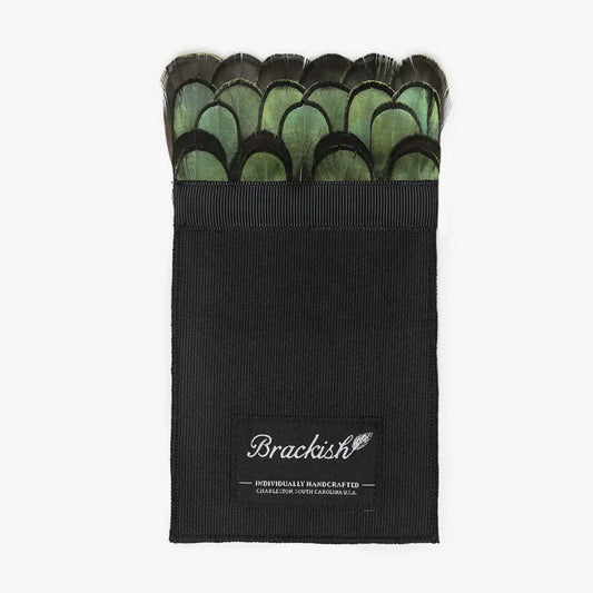 Brackish Saharan Feather Pocket Square