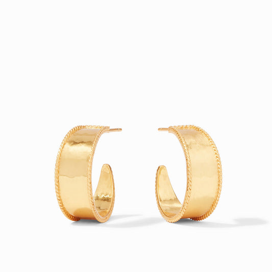 Savoy Gold Hoop Earrings | Small