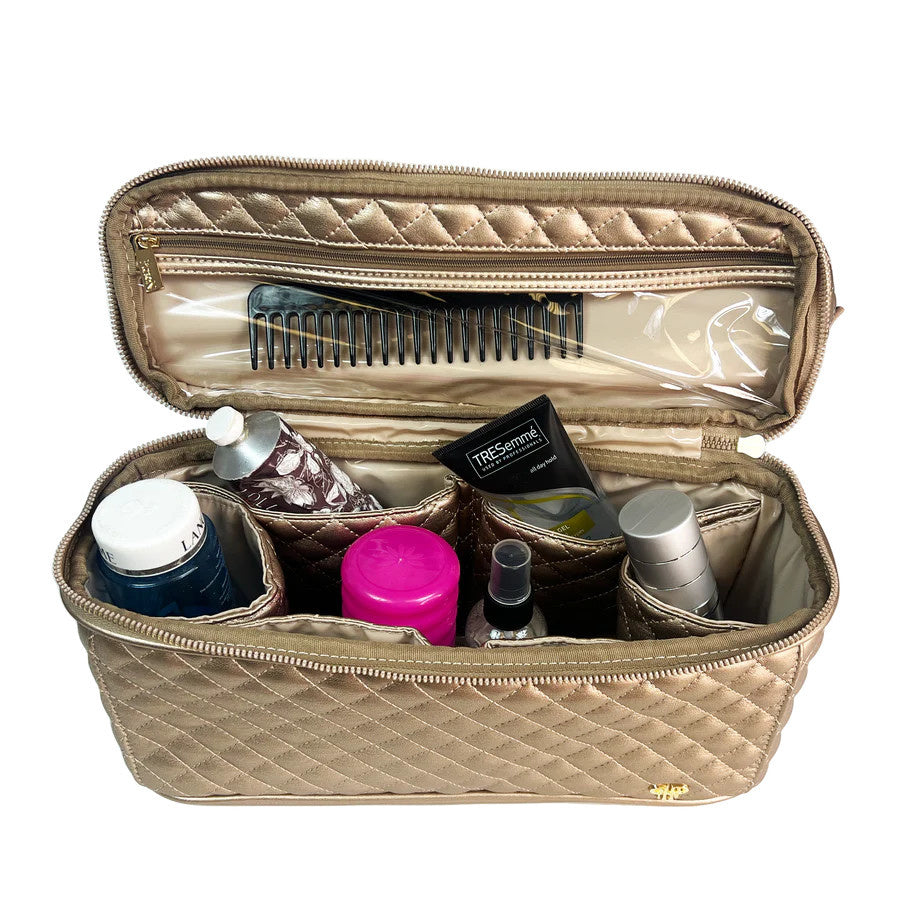 Stylist Travel Bag | Gold Quilted
