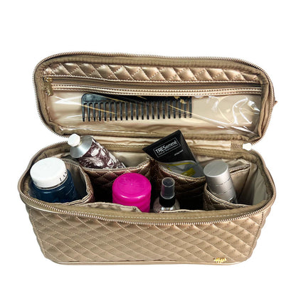 Stylist Travel Bag | Gold Quilted