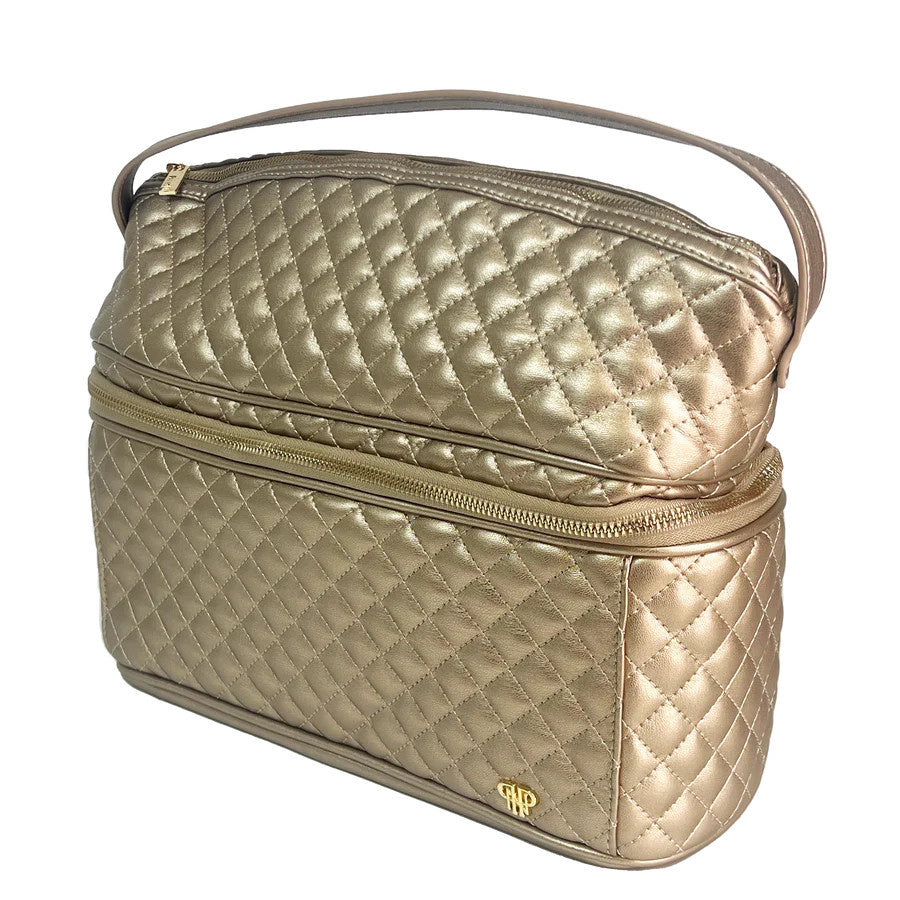 Stylist Travel Bag | Gold Quilted