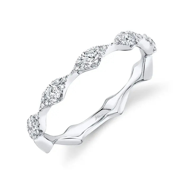 Diamond Marquise Lady's Ring Band  | S7 14k .38c WG