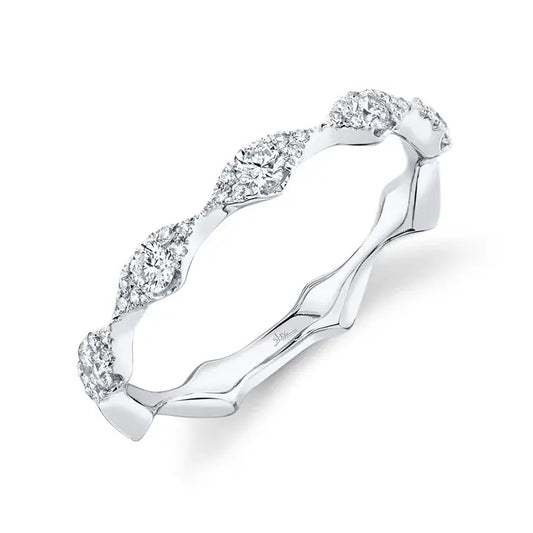 Diamond Marquise Lady's Ring Band  | S7 14k .38c WG