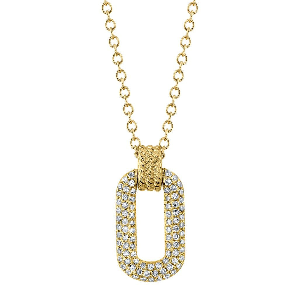 Diamond Open Halo Necklace