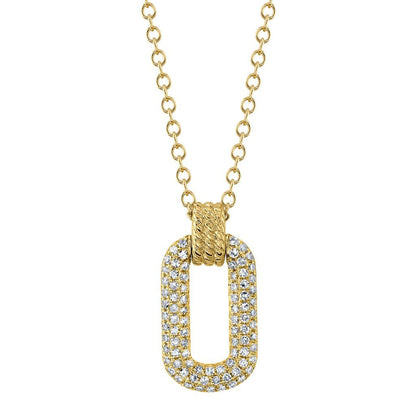 Diamond Open Halo Necklace