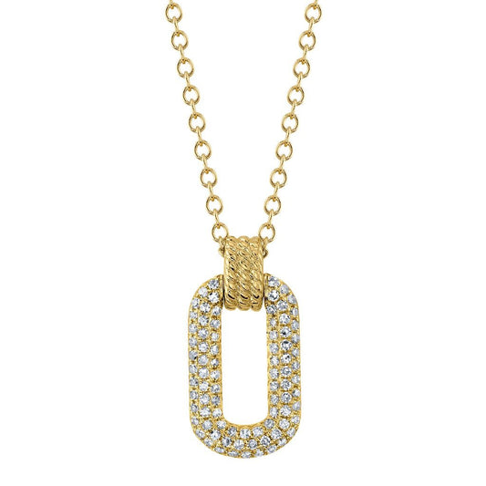 Diamond Open Halo Necklace