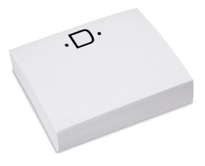 Luxe Notepad Gold Initial
