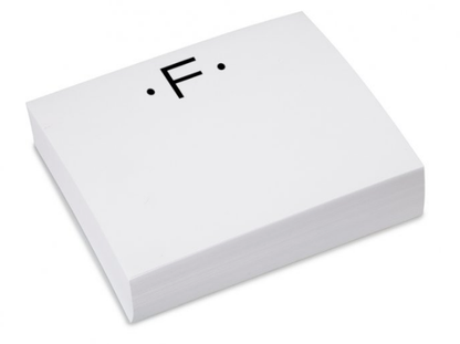 Luxe Notepad Gold Initial