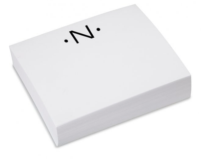 Luxe Notepad Gold Initial