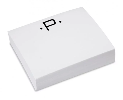 Luxe Notepad Gold Initial