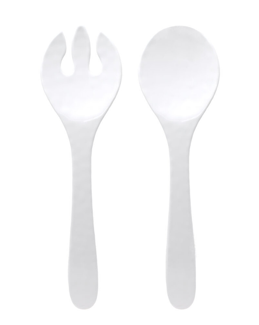 Bianco Bistro Salad Servers | White 13.75in