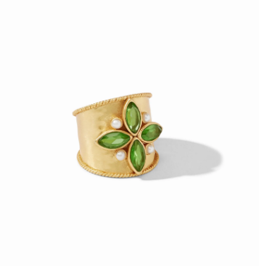 Monaco Statement Ring | Jade Green Size 8