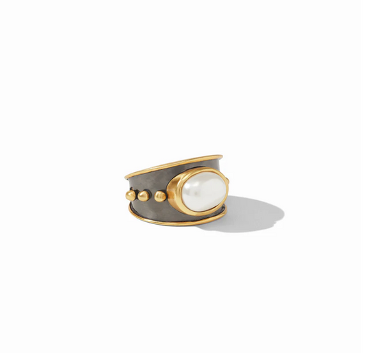 SoHo Ring | Mixed Metal and Pearl Size 8