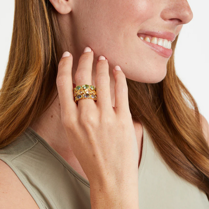 Mykonos Ring | Obsidian Black Size 8