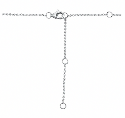 0.06Ct 14K WG Diamond Horseshoe Necklace