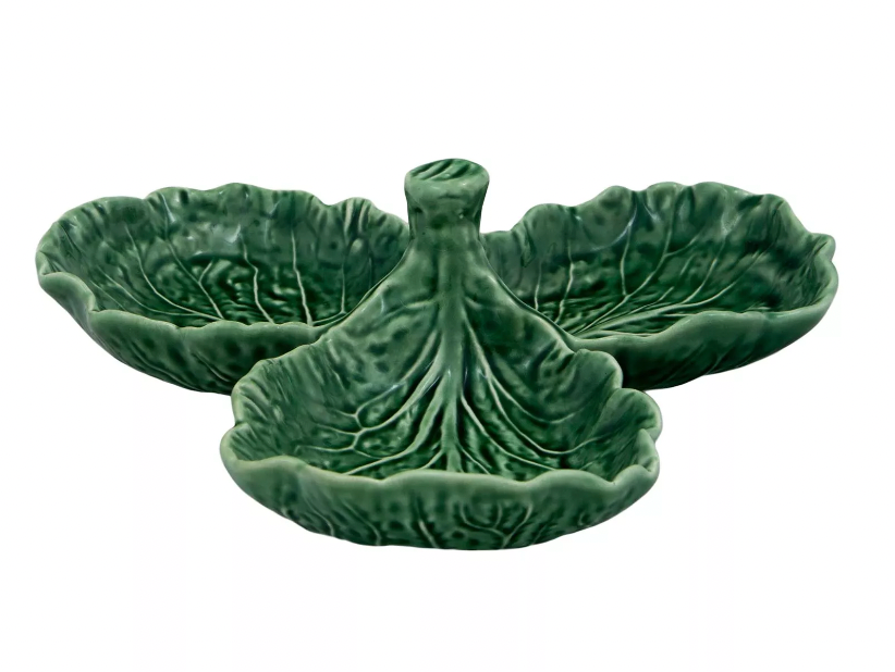 Bordallo Pinheiro Cabbage Olive Dish | Green 8.5in