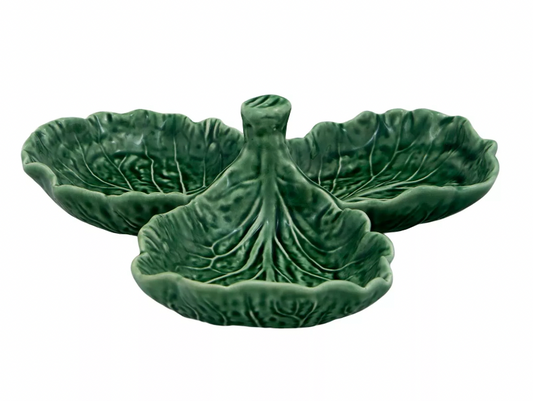Bordallo Pinheiro Cabbage Olive Dish | Green 8.5in