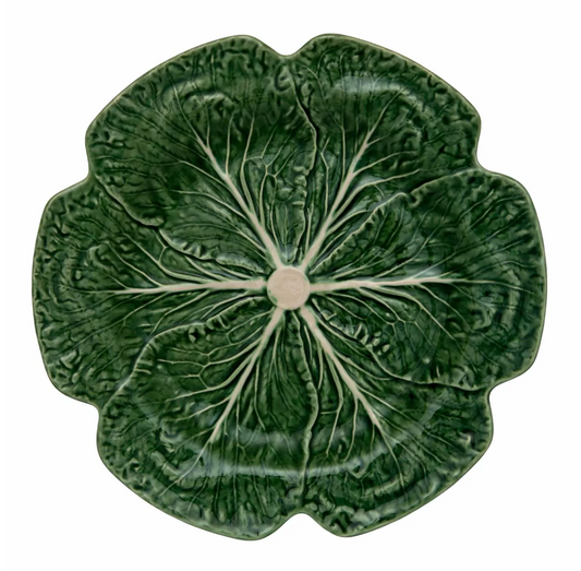 Bordallo Pinheiro Cabbage Charger Plate | 12in Green