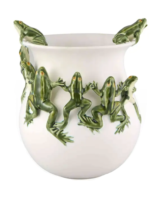 Frog's Ballet Pot Censored Vase | 10x11in