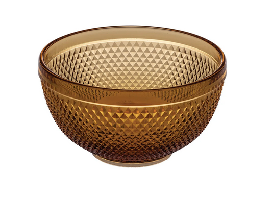 Vista Alegre Bicos Bowl | Amber 6.5in