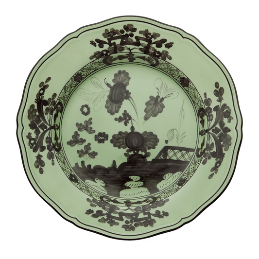 Ginori 1735 Oriente Italiano Salad Dessert Plate | Bario Green 8.25in