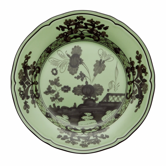Ginori 1735 Oriente Italiano Bread Plate | Bario Green 6.75in