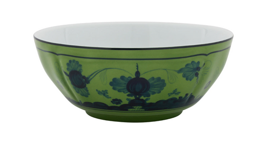 Ginori 1735 Oriente Italiano Bowl | Malachite Green 6.75in