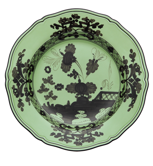 Ginori 1735 Oriente Italiano Charger Plate | Bario Green 12.25in