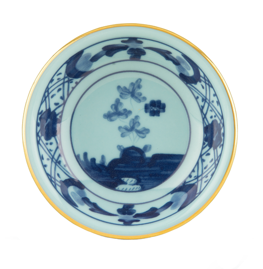 Ginori 1735 Oriente Italiano Soy Sauce Dish | Iris Blue 0.75in