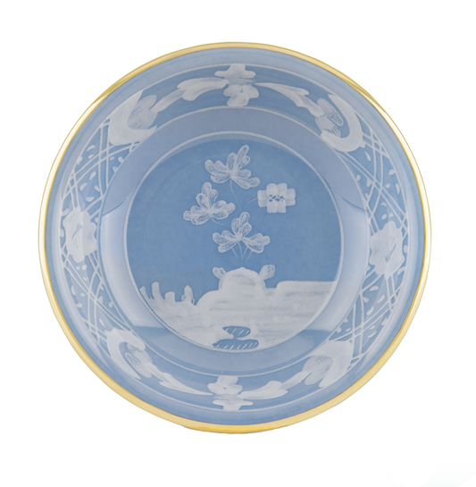 Ginori 1735 Oriente Italiano Soy Sauce Dish | Pervinca Blue 0.75in