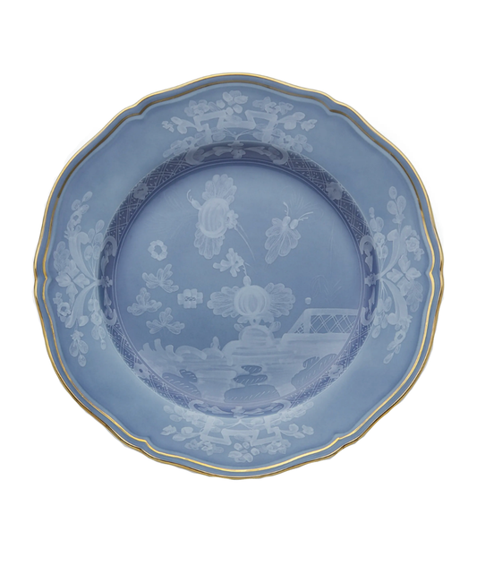 Ginori 1735 Oriente Italiano Salad Dessert Plate | Pervinca Blue 8.25in