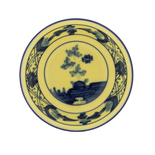 Ginori 1735 Oriente Italiano Soy Sauce Dish | Citrino Yellow 0.75in