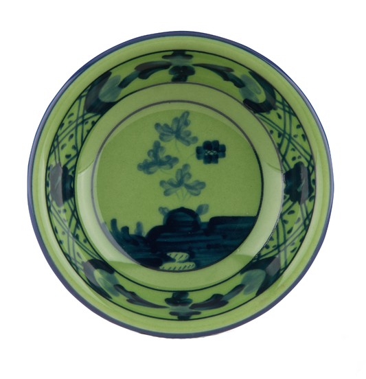 Ginori 1735 Oriente Italiano Soy Sauce Dish | Malachite Green 0.75in