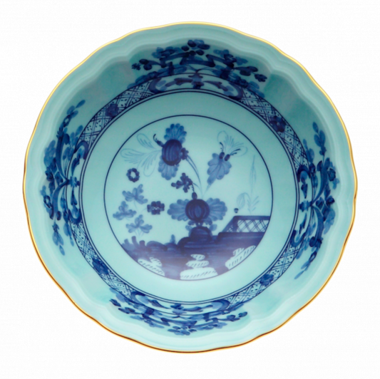 Ginori 1735 Oriente Italiano Fruit Saucer | Iris Blue 5.75in