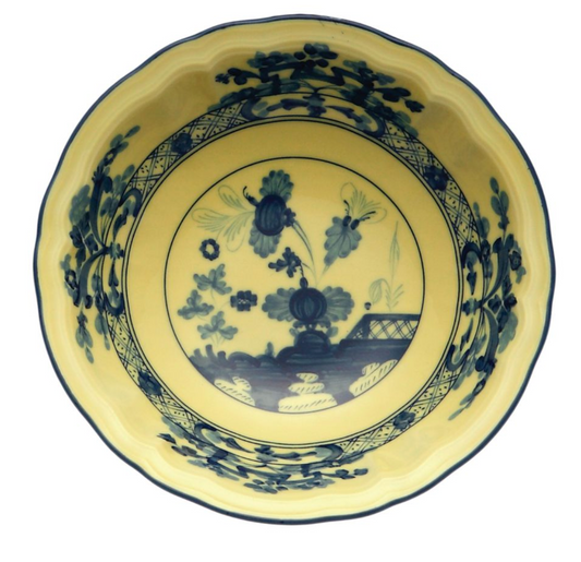 Ginori 1735 Oriente Italiano Fruit Saucer | Citrino Yellow 5.75in