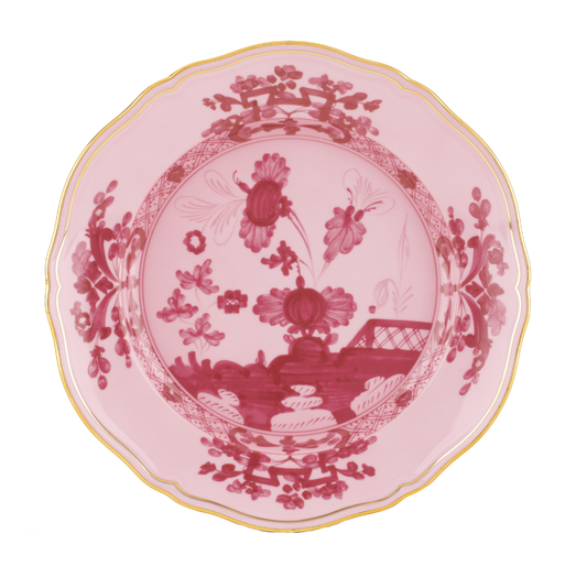Ginori 1735 Oriente Italiano Flat Dinner Plate | Porpora Pink 10.5in
